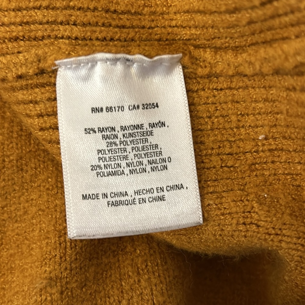 Moth Anthropologie Mustard Cowl Neck Sweater - Picture 4 of 6